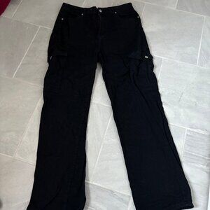 black cargo pants